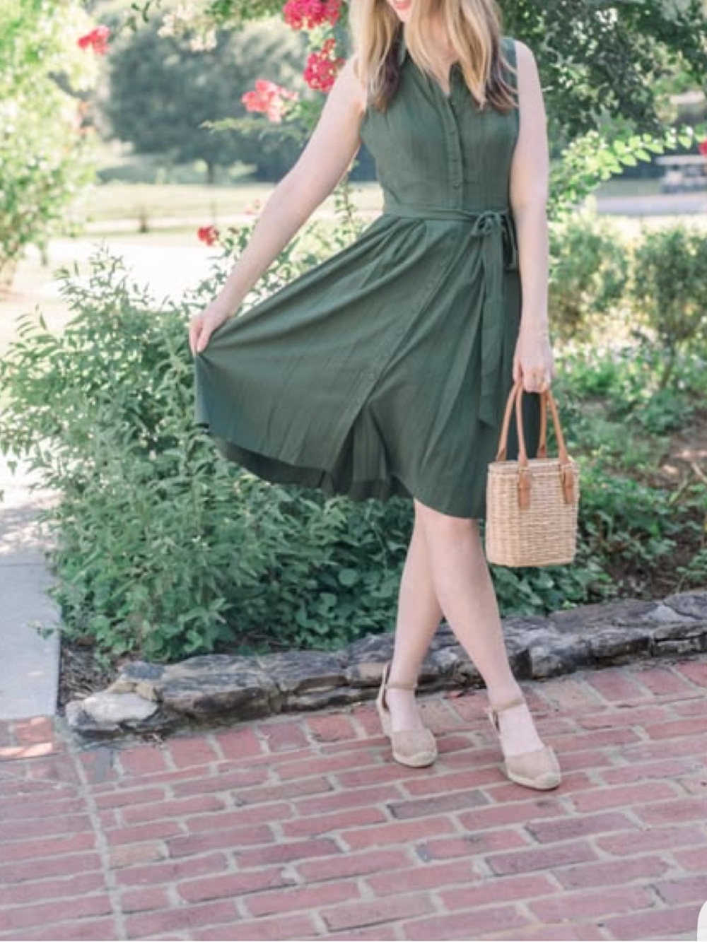 Gal Meets Glam Collection Smocked Back Shirtdress - Picture 8 of 15